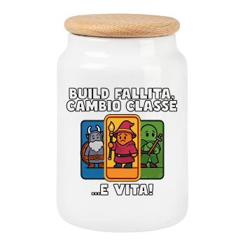 Multiclass Survival - Cookie Jar with Wooden Lid - white - Front