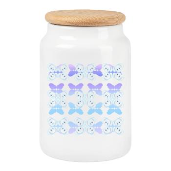 Snow Koala - Cookie Jar with Wooden Lid - white - Front