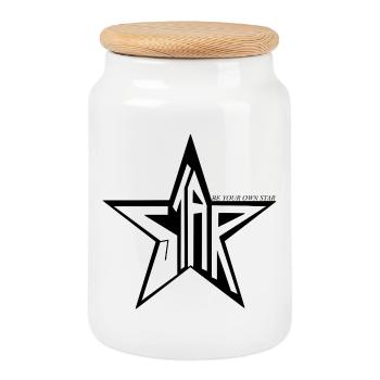 STAR- BE YOUR OWN STAR ⭐️💫✨ - Cookie Jar with Wooden Lid - white - Front
