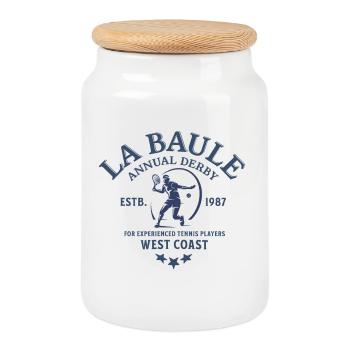 La Baule Derby Tennis West Coast - Cookie Jar with Wooden Lid - white - Front