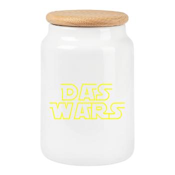 Rente 2026 das wars - Keksdose mit Holzdeckel - Weiß - Vorne