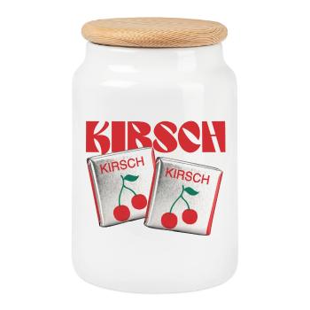 Halloren Frukas Kirsche - Keksdose mit Holzdeckel - Weiß - Vorne