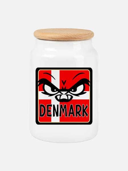 Dänemarks Emotionen - Keksdose mit Holzdeckel - Weiß