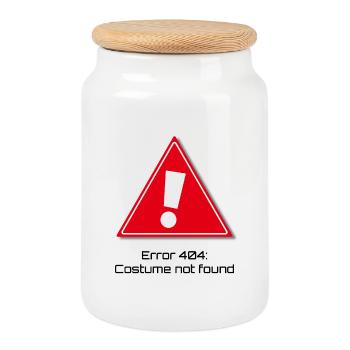 Erreur 404 : Carnaval - Boîte à biscuits avec couvercle en bois - blanc - Devant