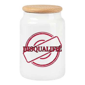 LE VERDICT - Boîte à biscuits avec couvercle en bois - blanc - Devant