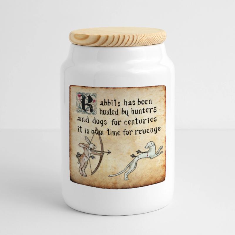 Execution Cookie Jar with Wooden Lid