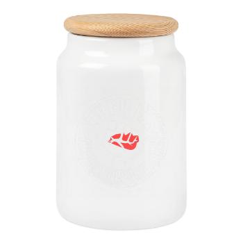 Libéraux contre Républicains - Antifascist Tee - Boîte à biscuits avec couvercle en bois - blanc - Devant