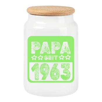 Verdict 1963 - Boîte à biscuits avec couvercle en bois - blanc - Devant