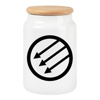 Front de fer / Front de l’Eiserne / Järnfronten - Boîte à biscuits avec couvercle en bois - blanc - Devant