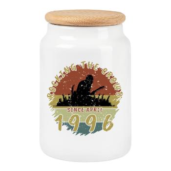 30th Birthday Rocking the crowd GIT 04/1996 - Cookie Jar with Wooden Lid - white - Front