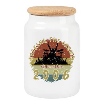 20th Birthday Rocking the crowd DRM 04/2006 - Cookie Jar with Wooden Lid - white - Front