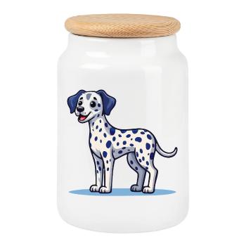 Dalmatians (bande dessinée) - Boîte à biscuits avec couvercle en bois - blanc - Devant