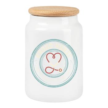 Proud Nurse - Chaos Coordinator Motiv - Keksdose mit Holzdeckel - Weiß - Vorne