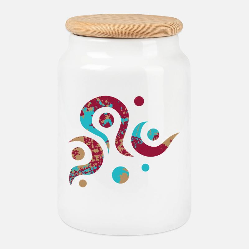 yoga-design_18 - Keksdose mit Holzdeckel - Weiß