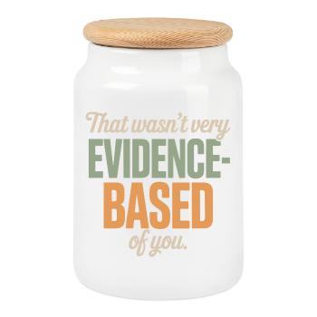 That Wasn't Evidence Based Medizin Labor Nerd Arzt - Keksdose mit Holzdeckel - Weiß - Vorne
