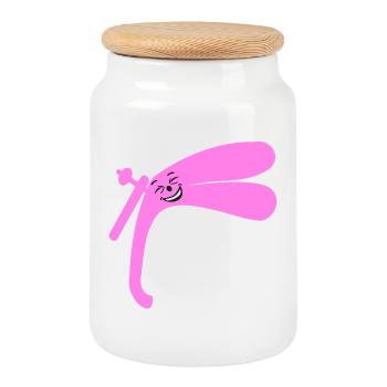 Gynécologie du spéculum Gynécologie - Boîte à biscuits avec couvercle en bois - blanc - Devant