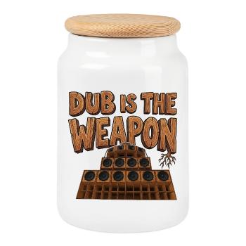 Reggae Weapon - Cookie Jar with Wooden Lid - white - Front