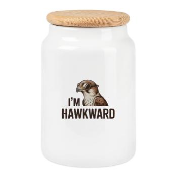 Falke Sunglasses in the Hawkward Bird of Prey - Cookie Jar with Wooden Lid - white - Front
