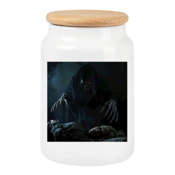 The Reaper of Souls – Nightmare of Sleep Paralysis - Cookie Jar with Wooden Lid - white - Front