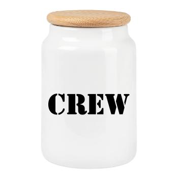 Crew - Keksdose mit Holzdeckel - Weiß - Vorne