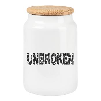 Unwavering Grunge Lyrics - Cookie Jar with Wooden Lid - white - Front