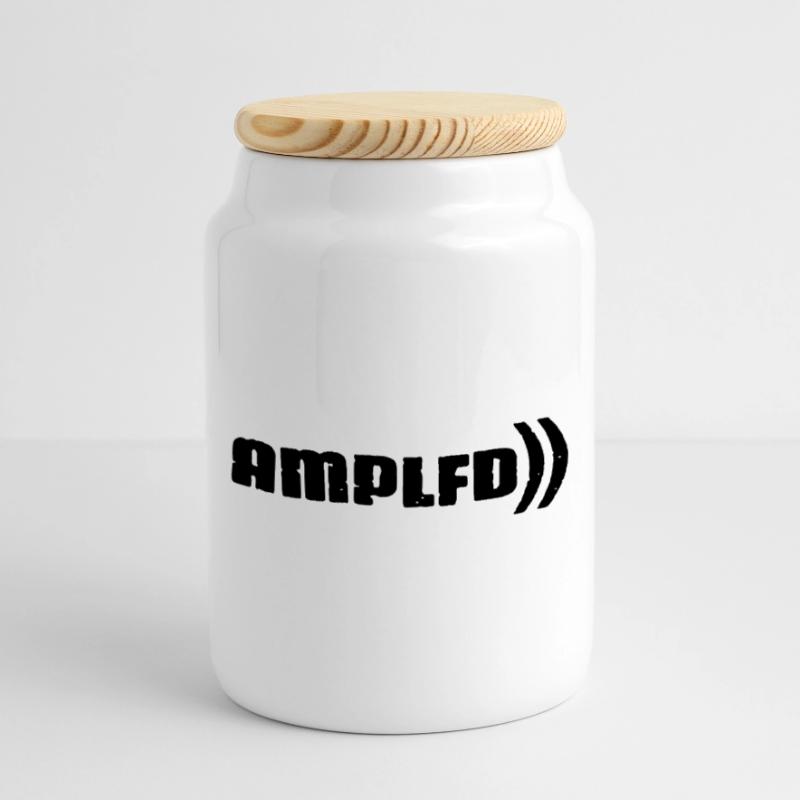 amplfd_--robuste Boîte à biscuits avec couvercle en bois