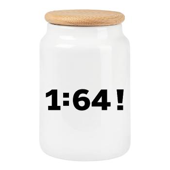 1 sur 64 Fabrication de modélisme pour passionnés de voitures - Boîte à biscuits avec couvercle en bois - blanc - Devant