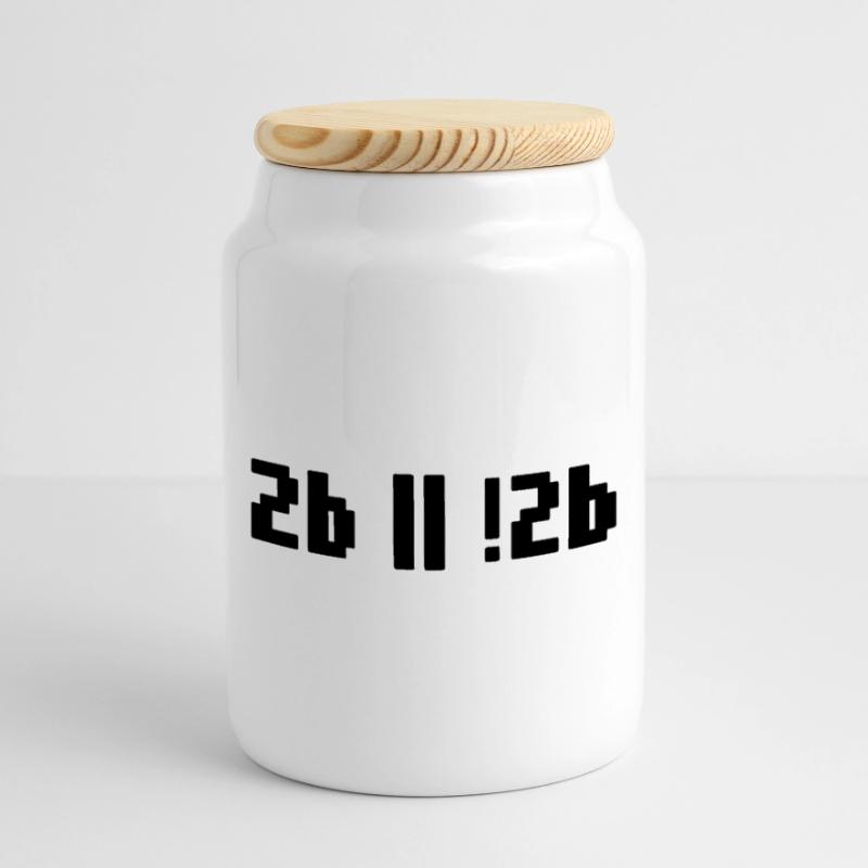 2b or not 2b – Shakespeare Hamlet Programmierer Keksdose mit Holzdeckel