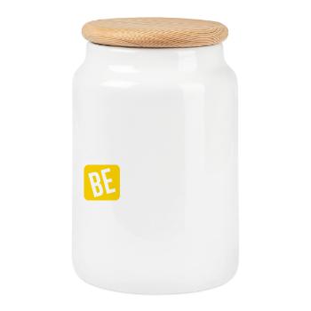 Be Creative Inspiration Design - Keksdose mit Holzdeckel - Weiß - Vorne