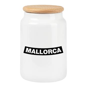 Mallorca Chapter Element (JGA MC-Rocker-Design) - Keksdose mit Holzdeckel - Weiß - Vorne