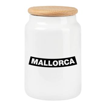 Mallorca Chapter Element 1C (JGA MC-Rocker-Style) - Keksdose mit Holzdeckel - Weiß - Vorne