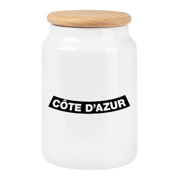 Côte D’Azur Chapter Element 1C (JGA MC-Rocker) - Keksdose mit Holzdeckel - Weiß - Vorne