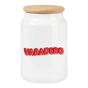 Vacances Varadero - Boîte à biscuits avec couvercle en bois - blanc - Devant