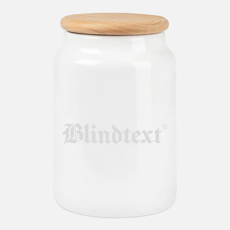 Blindtext - Keksdose mit Holzdeckel - Weiß
