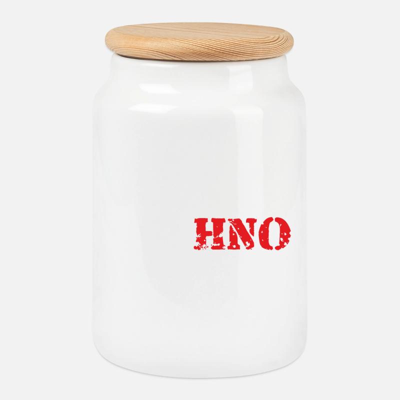 Techno ArmyLook - Keksdose mit Holzdeckel - Weiß