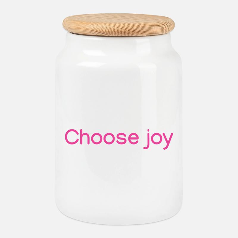 Wählen Sie joy Pink - Keksdose mit Holzdeckel - Weiß