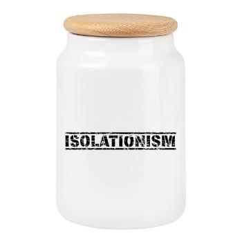 Isolationism - Keksdose mit Holzdeckel - Weiß - Vorne