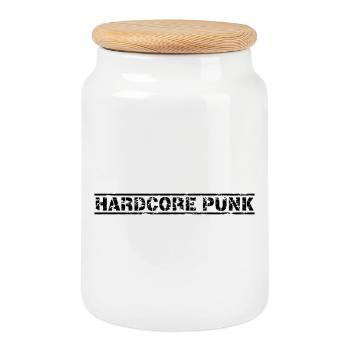 Hardcore Punk - Keksdose mit Holzdeckel - Weiß - Vorne