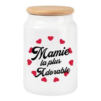 Großmütter / Oma / Mami / Großmutter / Mamy - Keksdose mit Holzdeckel - Weiß - Vorne