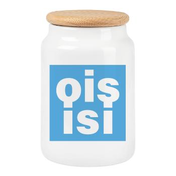 ois isi - Keksdose mit Holzdeckel - Weiß - Vorne
