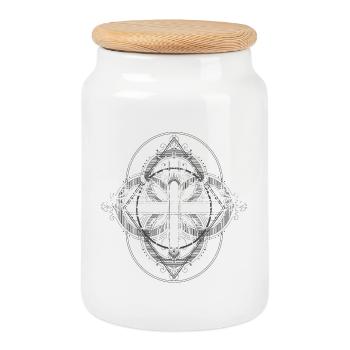 Bee Bee Beekeeper dicton pour les amoureux des abeilles - Boîte à biscuits avec couvercle en bois - blanc - Devant