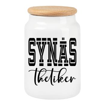 Synästhetiker - Keksdose mit Holzdeckel - Weiß - Vorne