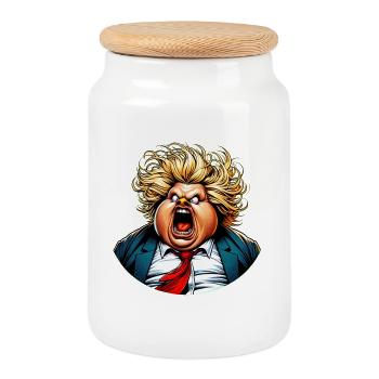 Citoyens en colère | Je suppose que vous pouvez encore dire - Boîte à biscuits avec couvercle en bois - blanc - Devant