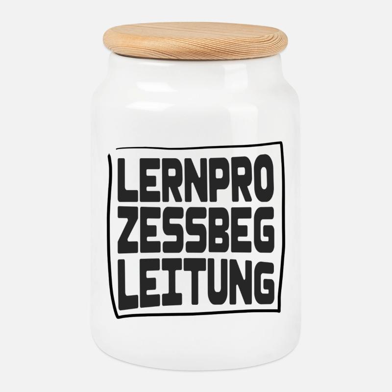Lernprozessbegleitung - Keksdose mit Holzdeckel - Weiß