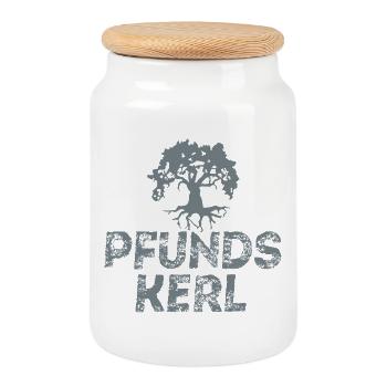 Le gars de la fourrière - Boîte à biscuits avec couvercle en bois - blanc - Devant
