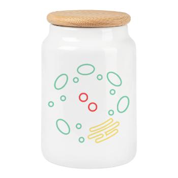 Zelle Organellen Biologie - Keksdose mit Holzdeckel - Weiß - Vorne