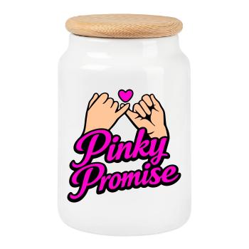 T-shirt Promis Cœur Promis Mot d’Honneur - Boîte à biscuits avec couvercle en bois - blanc - Devant