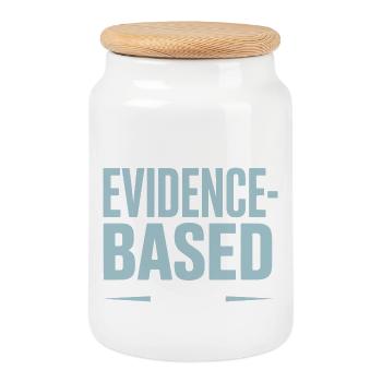 That Wasn't Evidence-Based Medicine Lab Nerd Doctor - Cookie Jar with Wooden Lid - white - Front