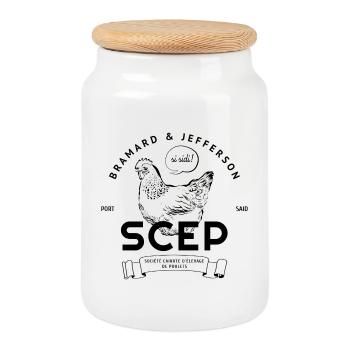 SCEP Comedy Gift - OSS 117, Parodiefilm - Keksdose mit Holzdeckel - Weiß - Vorne