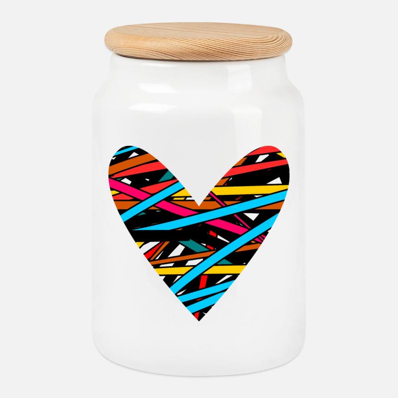 VALENTINSTAG. Junggesellinnenabschied. ICH LIEBE DICH. ICH LIEBE DICH. LIEBE - Keksdose mit Holzdeckel - Weiß